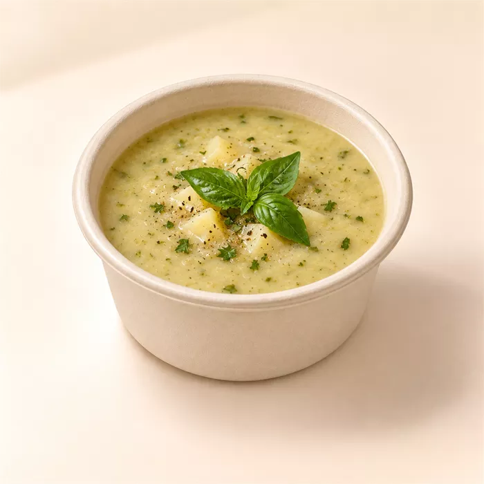 شوربة بطاطا بالريحان