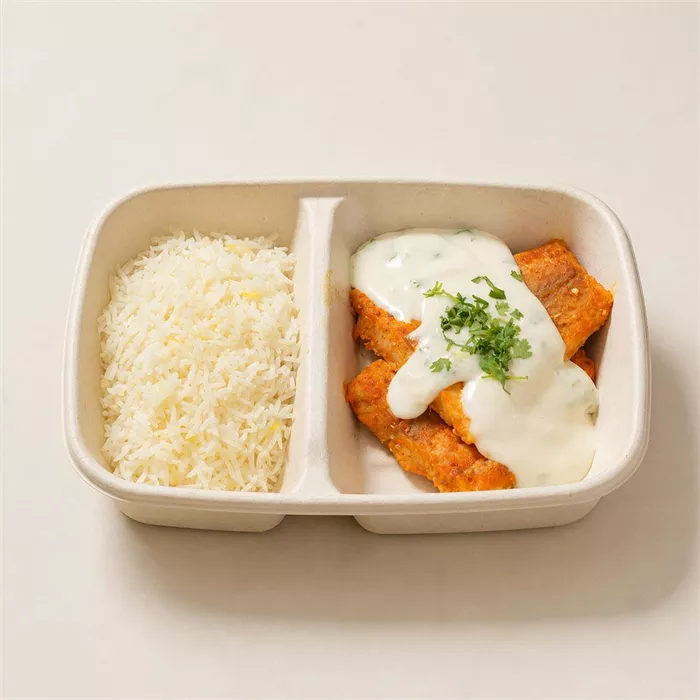 سمك بصوص الليمون والزبدة مع الأرز