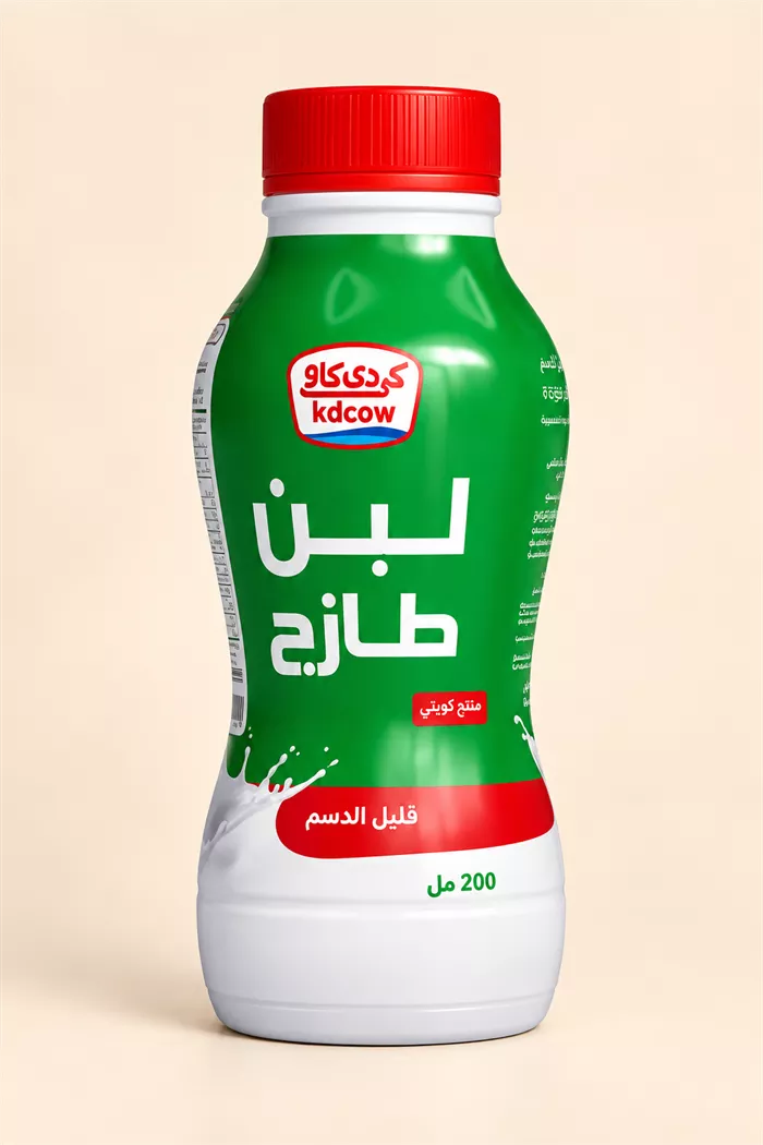 لبن سادة قليل الدسم